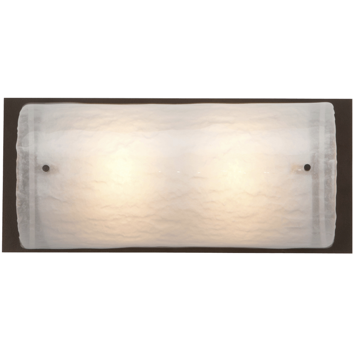 Textured Glass 2 Light 13.5 inch Graphite Vanity Light Wall Light in Frosted Granite